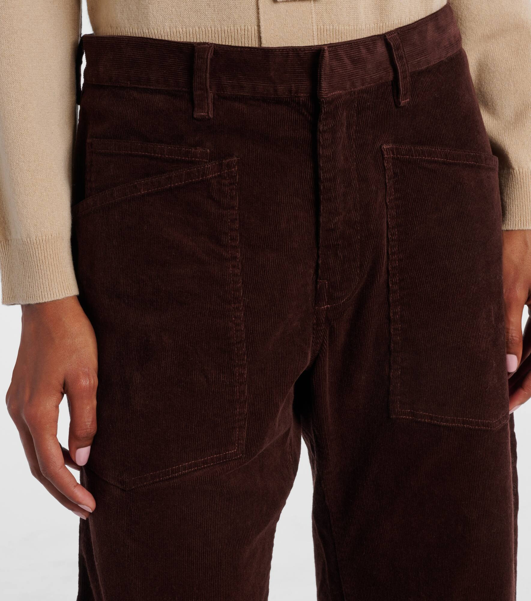 Shon mid-rise barrel-leg pants - 4