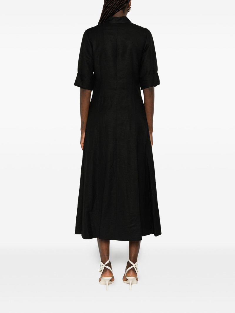 buttoned midi shirt dress 4