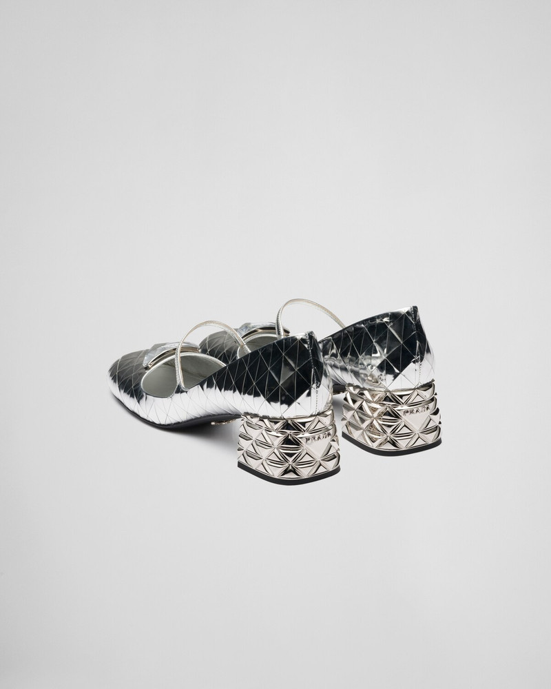 Metallic leather pumps 5