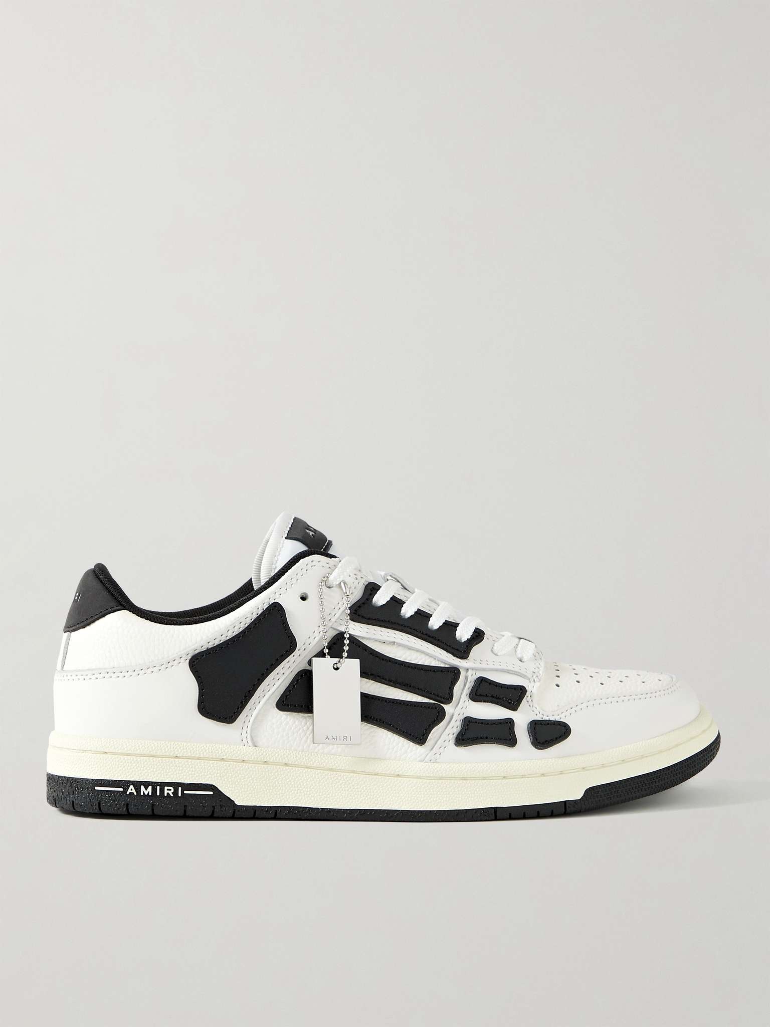 Skel-Top Colour-Block Leather Sneakers - 1