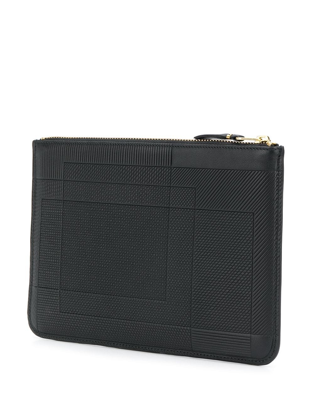 logo zipped clutch bag - 3