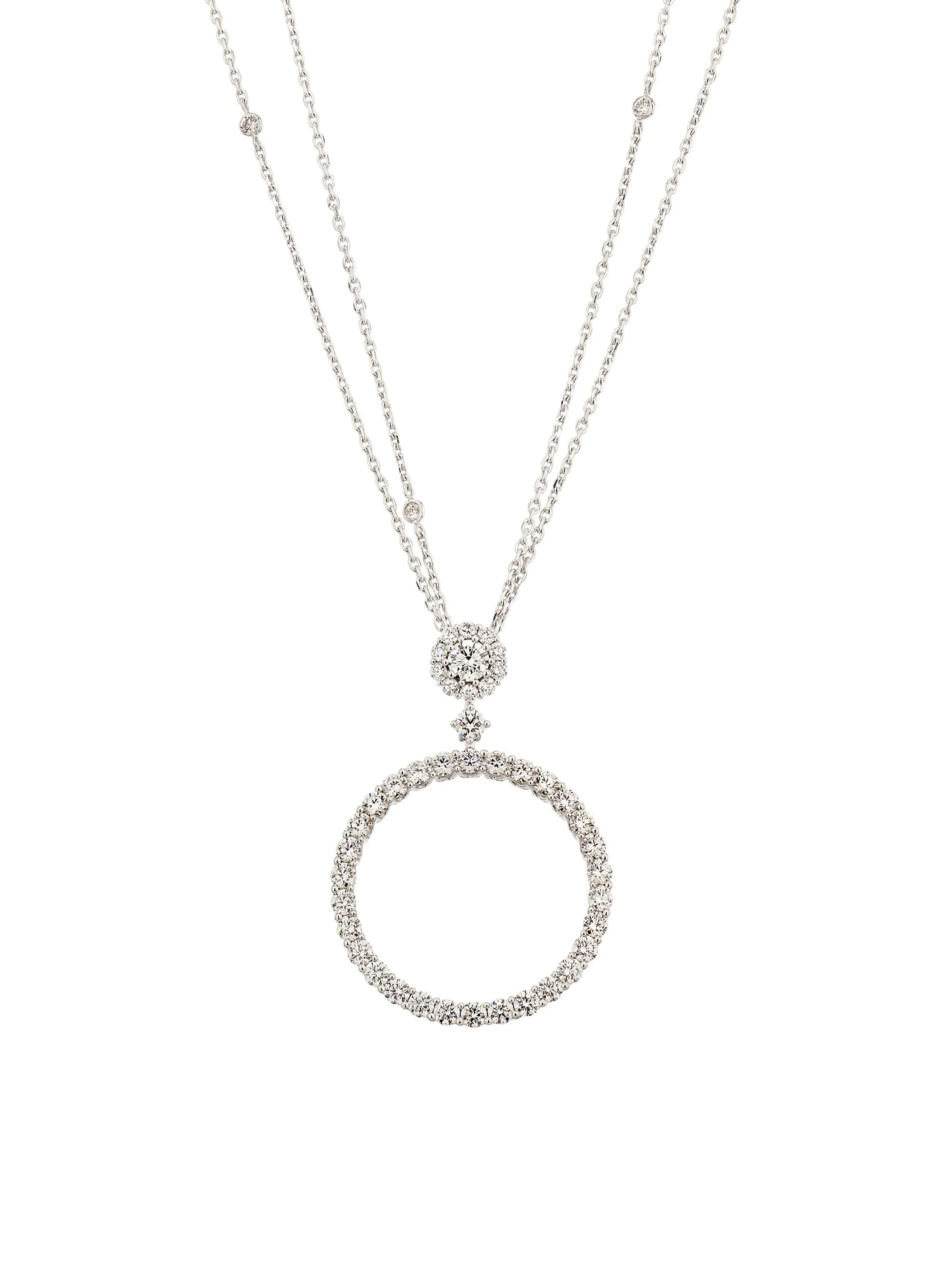 Women's L´Heure du Diamant 18K White Gold & 3.50 TCW Diamond Necklace - White Gold - 1