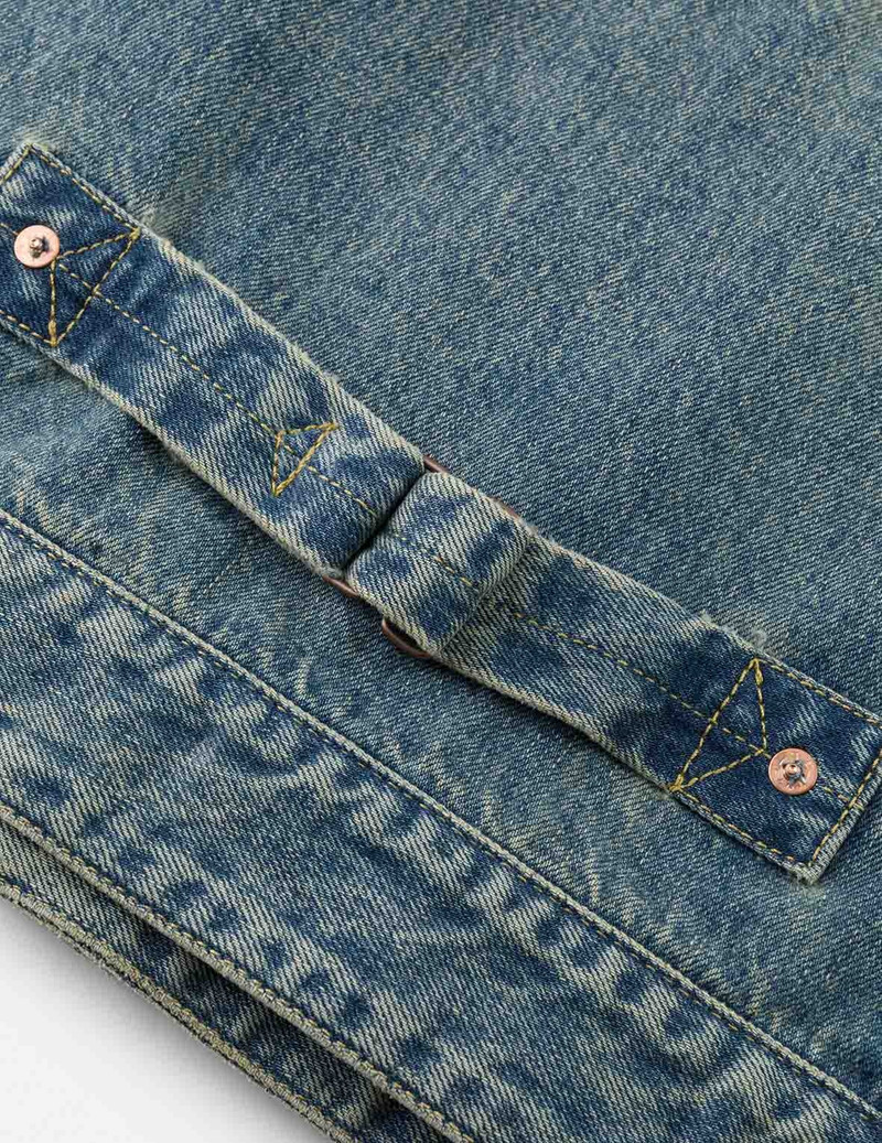 EVISU X F-LAGSTUF-F Shuga and Seagull Embroidery Relax Fit Denim Jacket 12