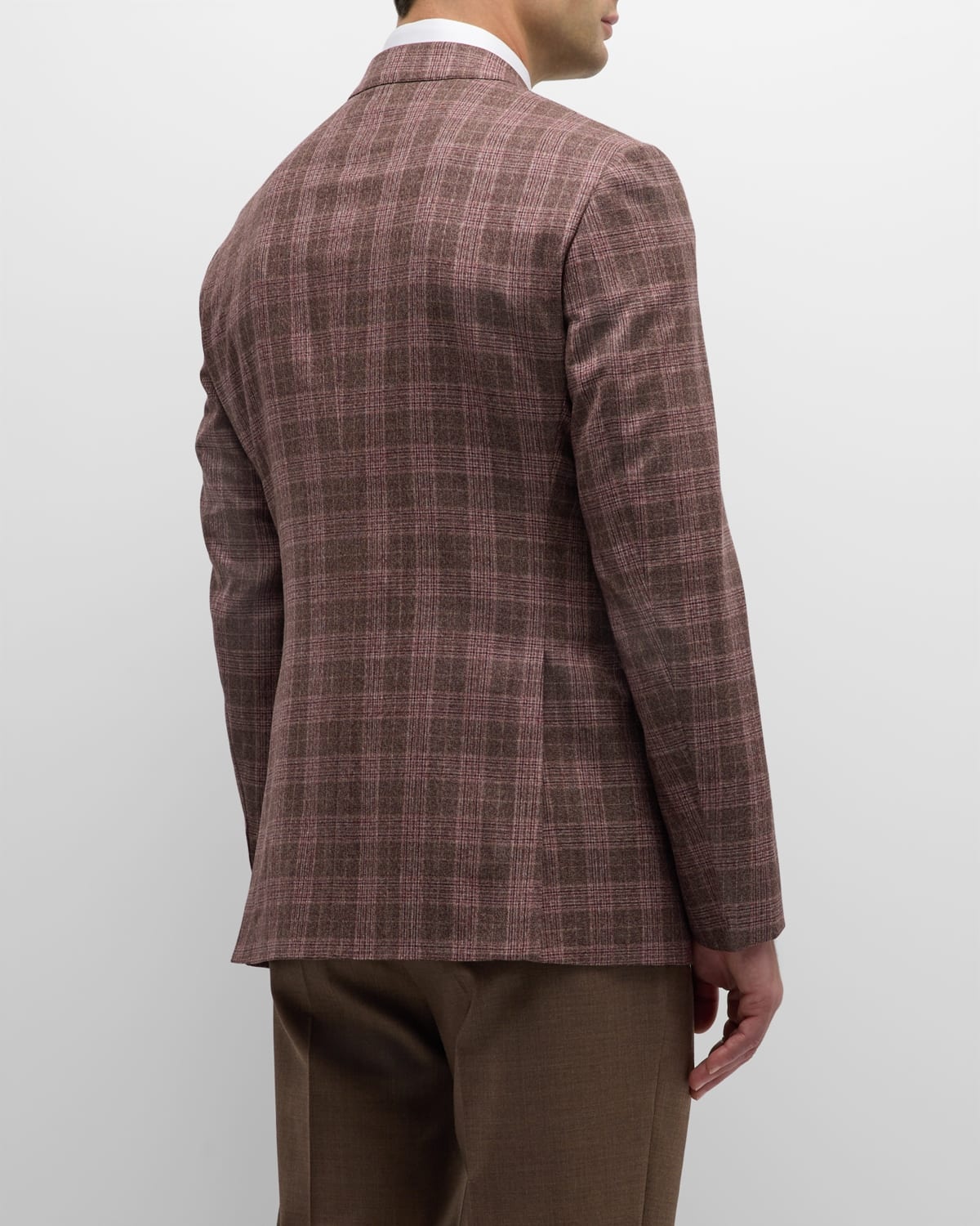 Men's Soft Wool-Cashmere Plaid Sport Coat - 6