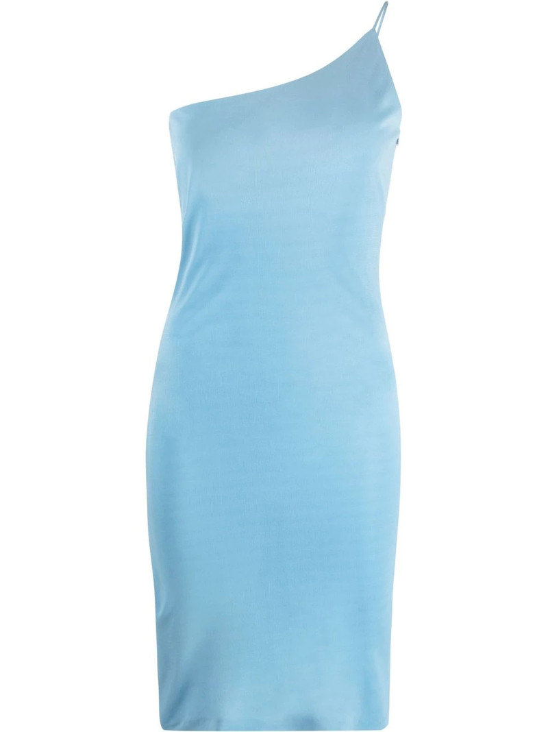 one-shoulder jersey-knit dress 1