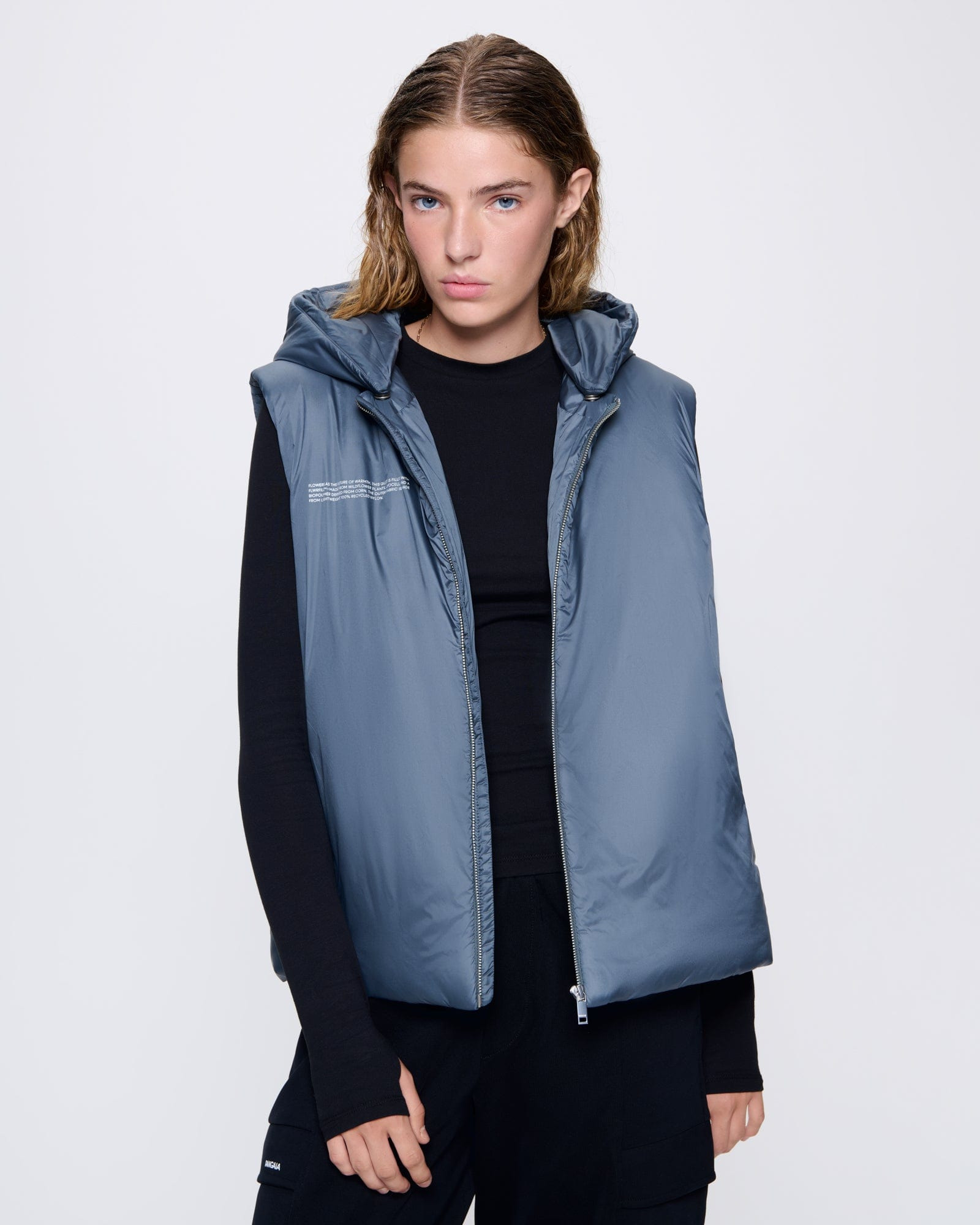 Womens DNA Flower-Warmth Gilet - Atmosphere Grey - 3