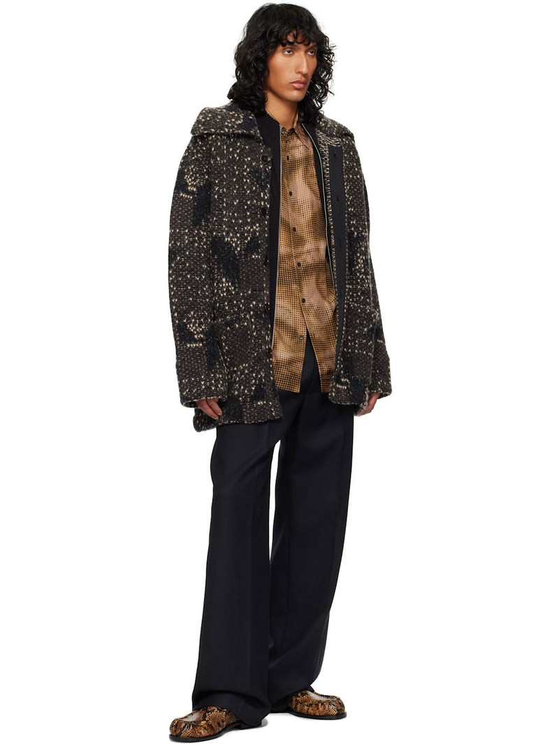 Dries Van Noten Tan Leather Loafers outlook