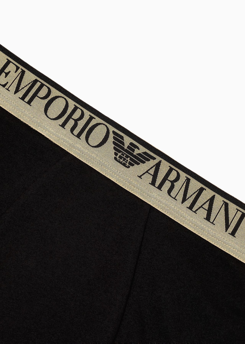 EMPORIO ARMANI ASV shiny logoband organic-cotton boxer briefs outlook