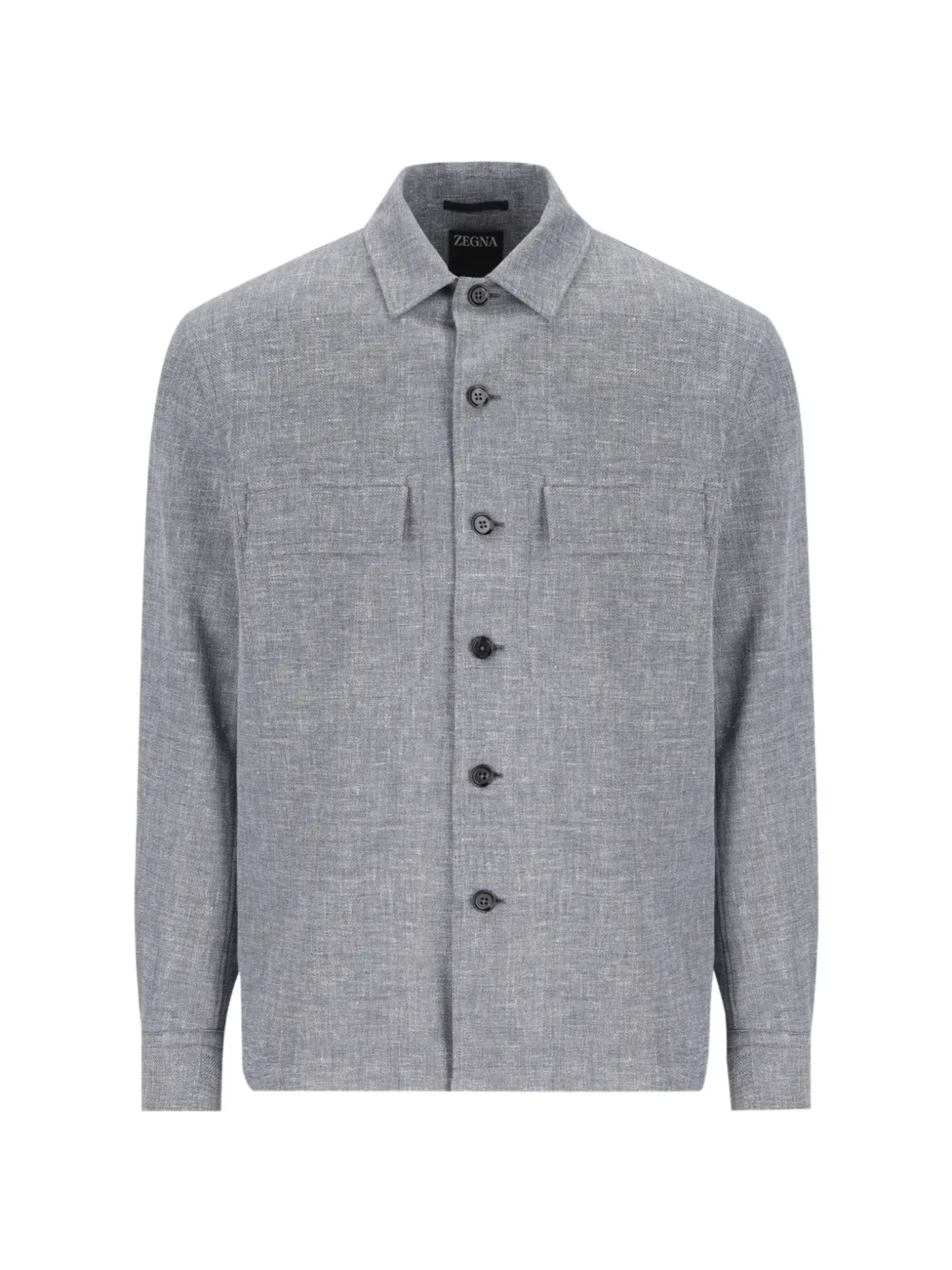 Linen, Wool, and Silk Shirt - 1