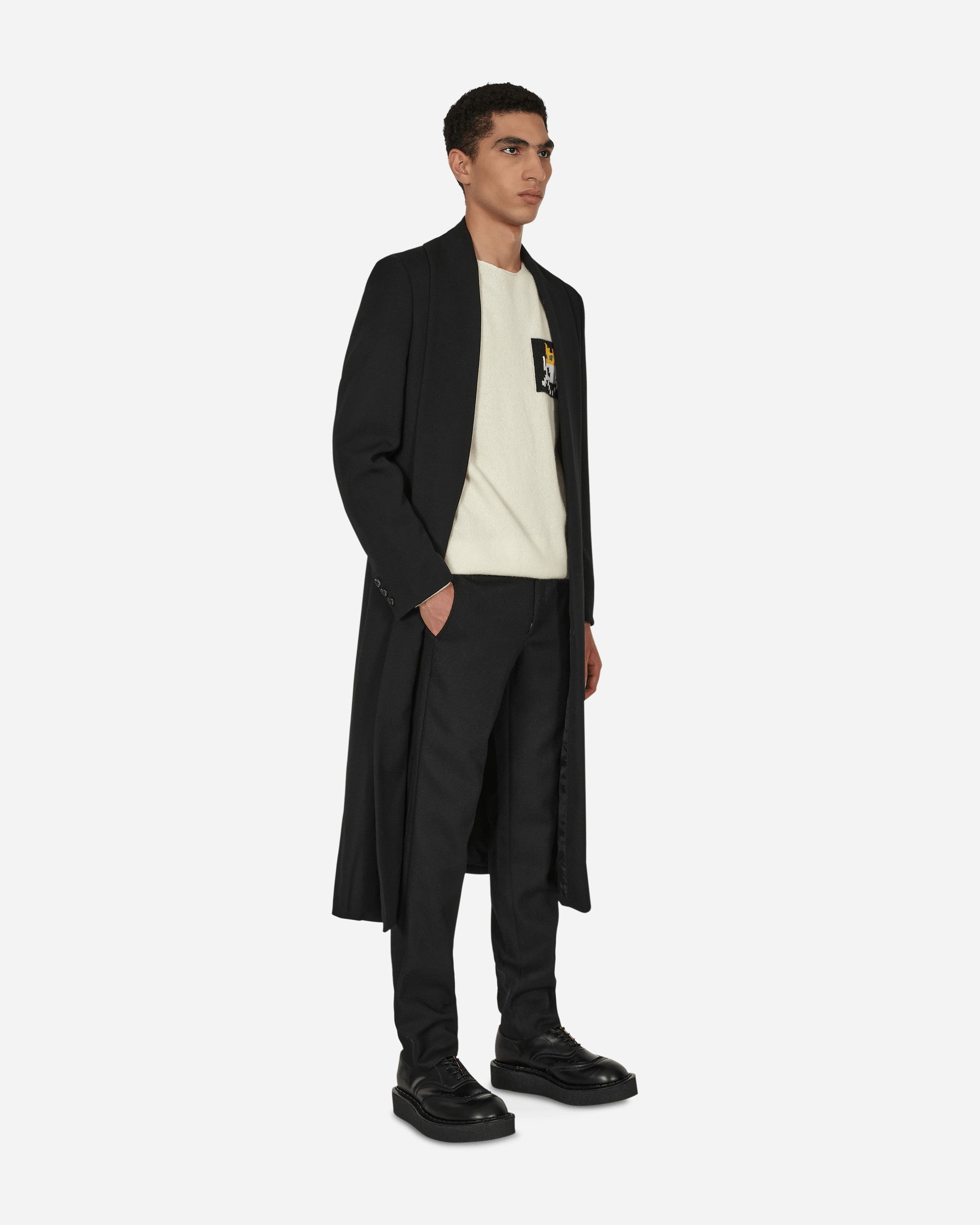 Wool Coat Black - 4