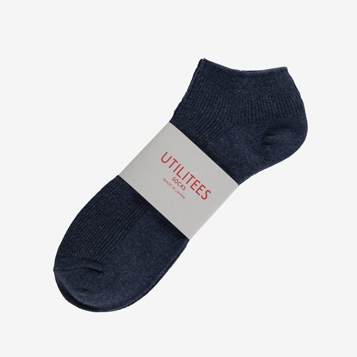 UTSS-NAV UTILITEES Mixed Cotton Sneaker Socks - Navy - 2