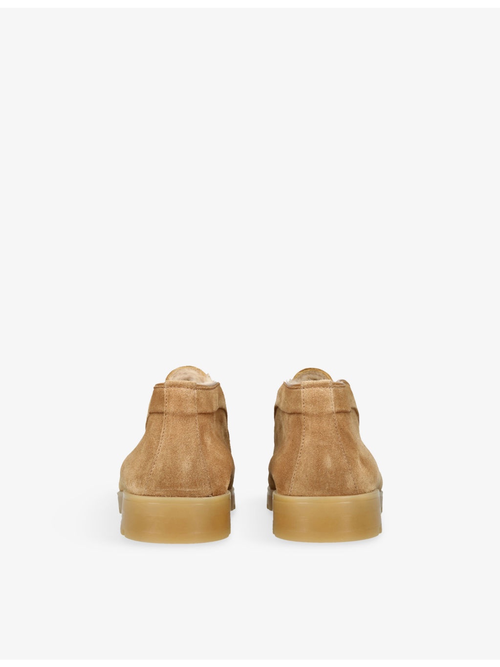 Shearling-Lined Suede Desert Boots - 4