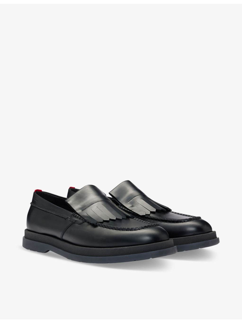 Tassel-embellished flat leather moccasins - 4