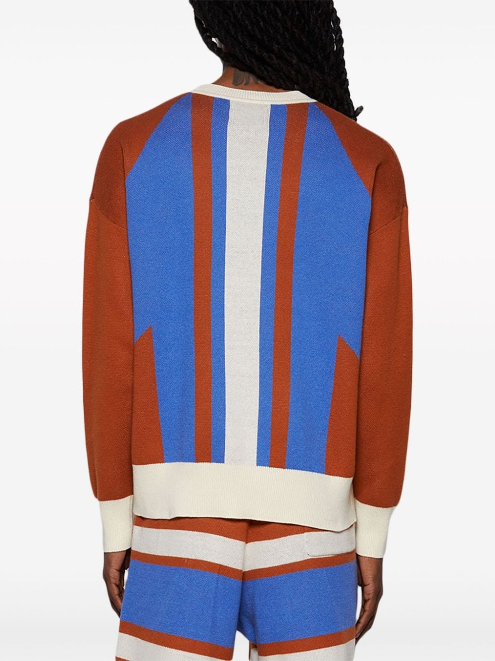 logo intarsia wool jumper - 5