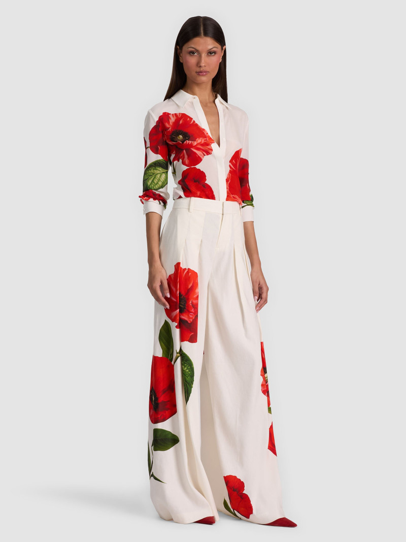 WILLA SILK BLOUSE - SUMMER POPPY 6