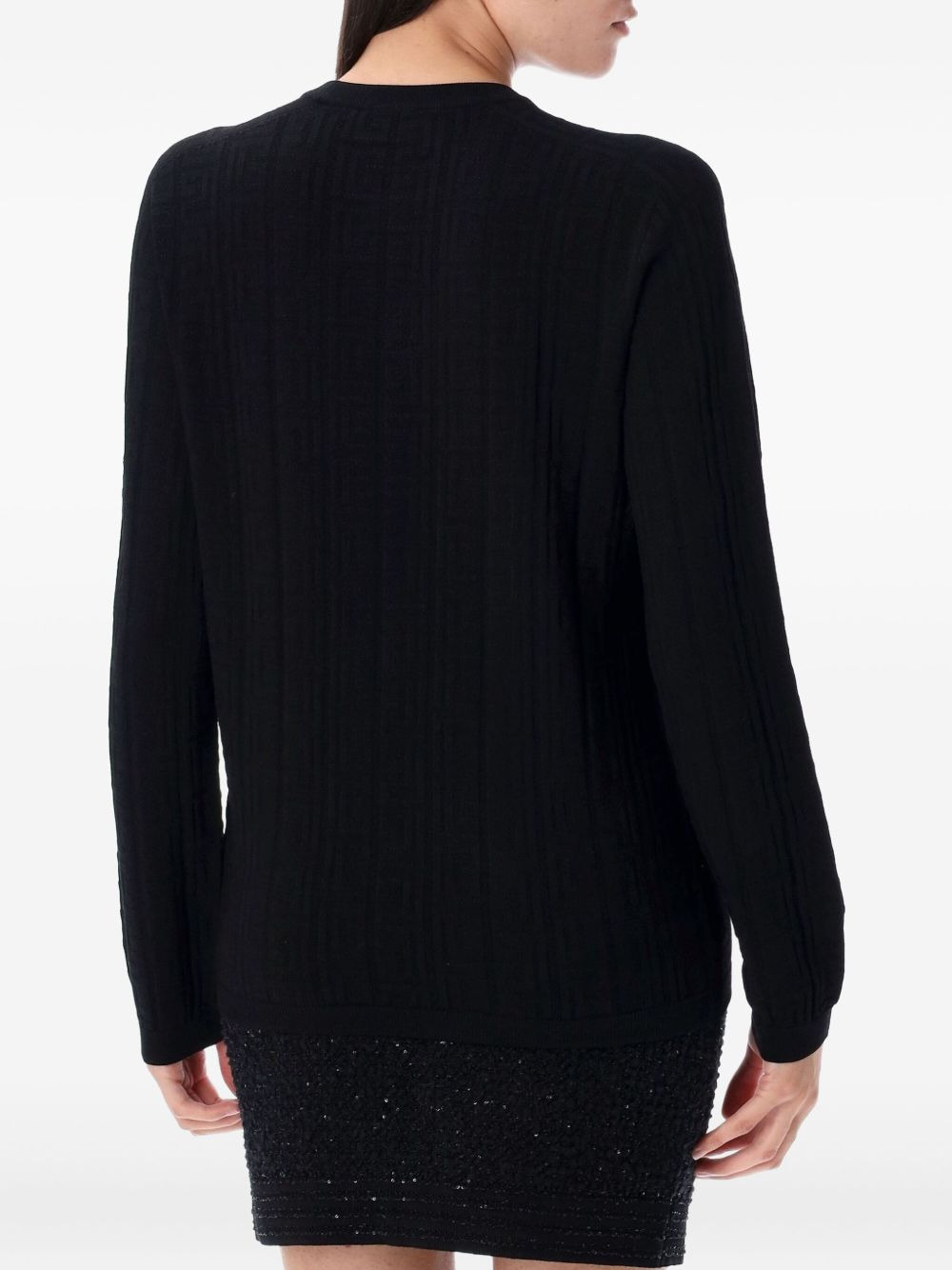 monogram button-embellished sweater - 2