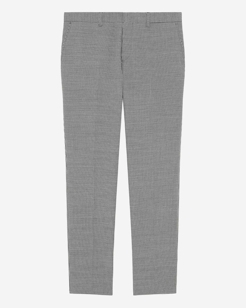 BLACK AND WHITE HOUNDSTOOTH TAILORED SUIT PANTS 1