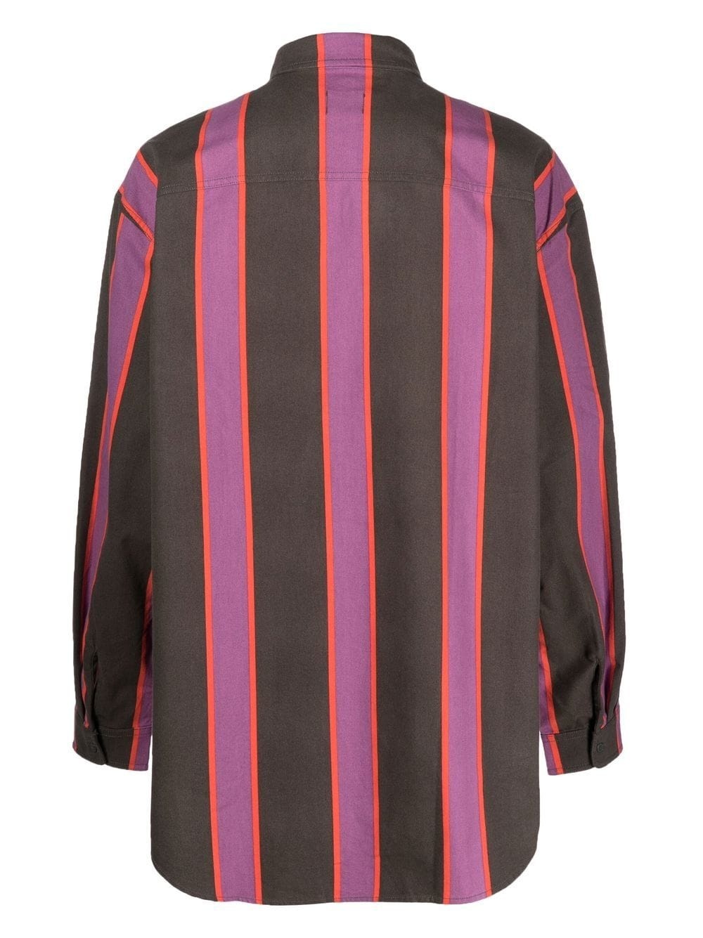 stripe-pattern long-sleeve shirt - 2