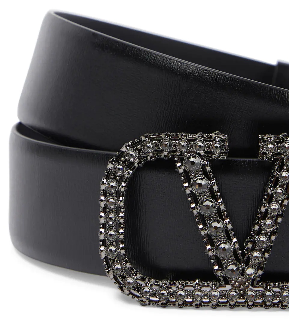 VLogo Signature reversible leather belt - 3