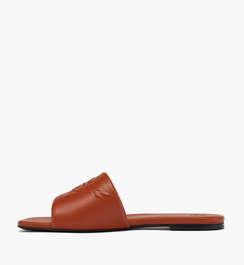 MCM Laurel Flat Sandals in Lamb Leather outlook