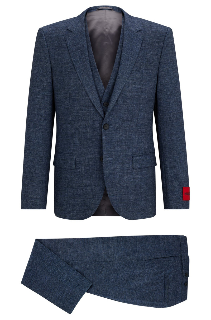 SLIM-FIT THREE-PIECE SUIT IN PERFORMANCE-STRETCH JERSEY 9