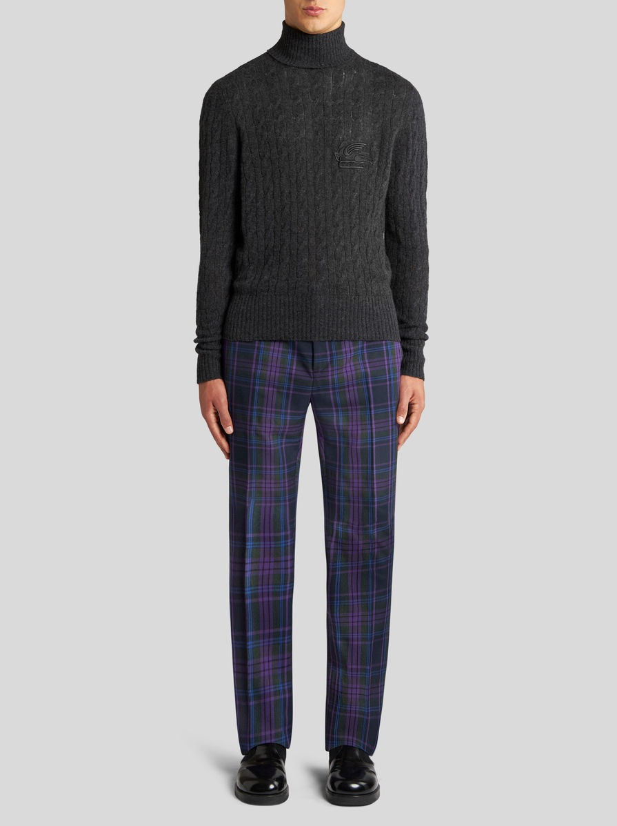 MAXI CHECK TROUSERS - 4