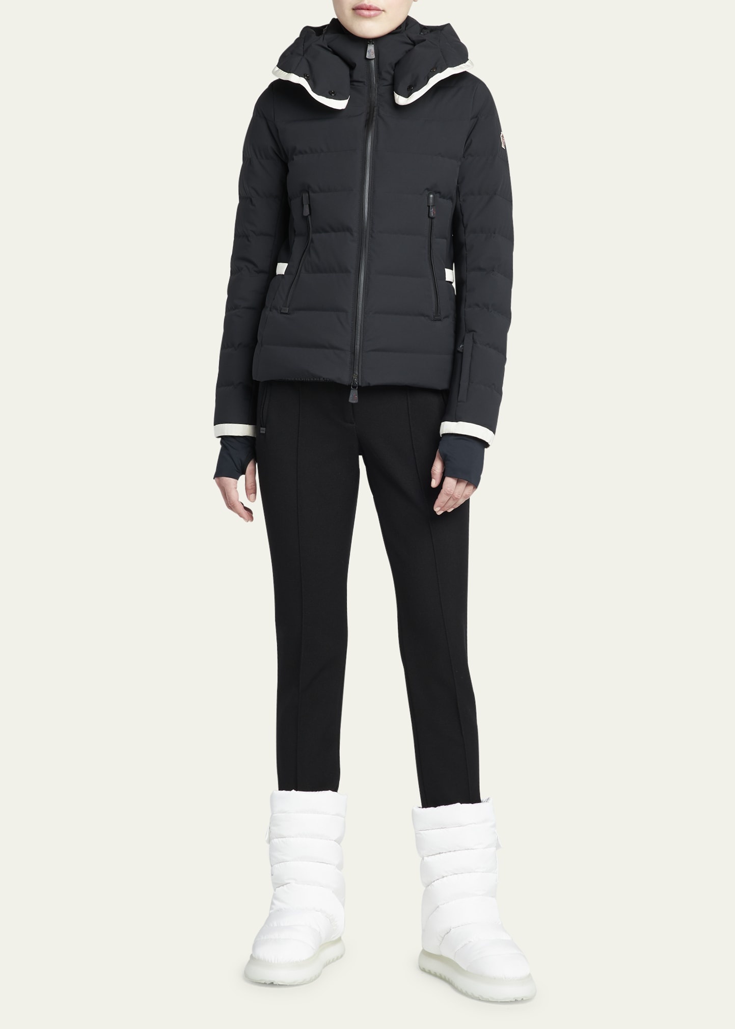 Lamoura Puffer Jacket with Contrast Trim - 2