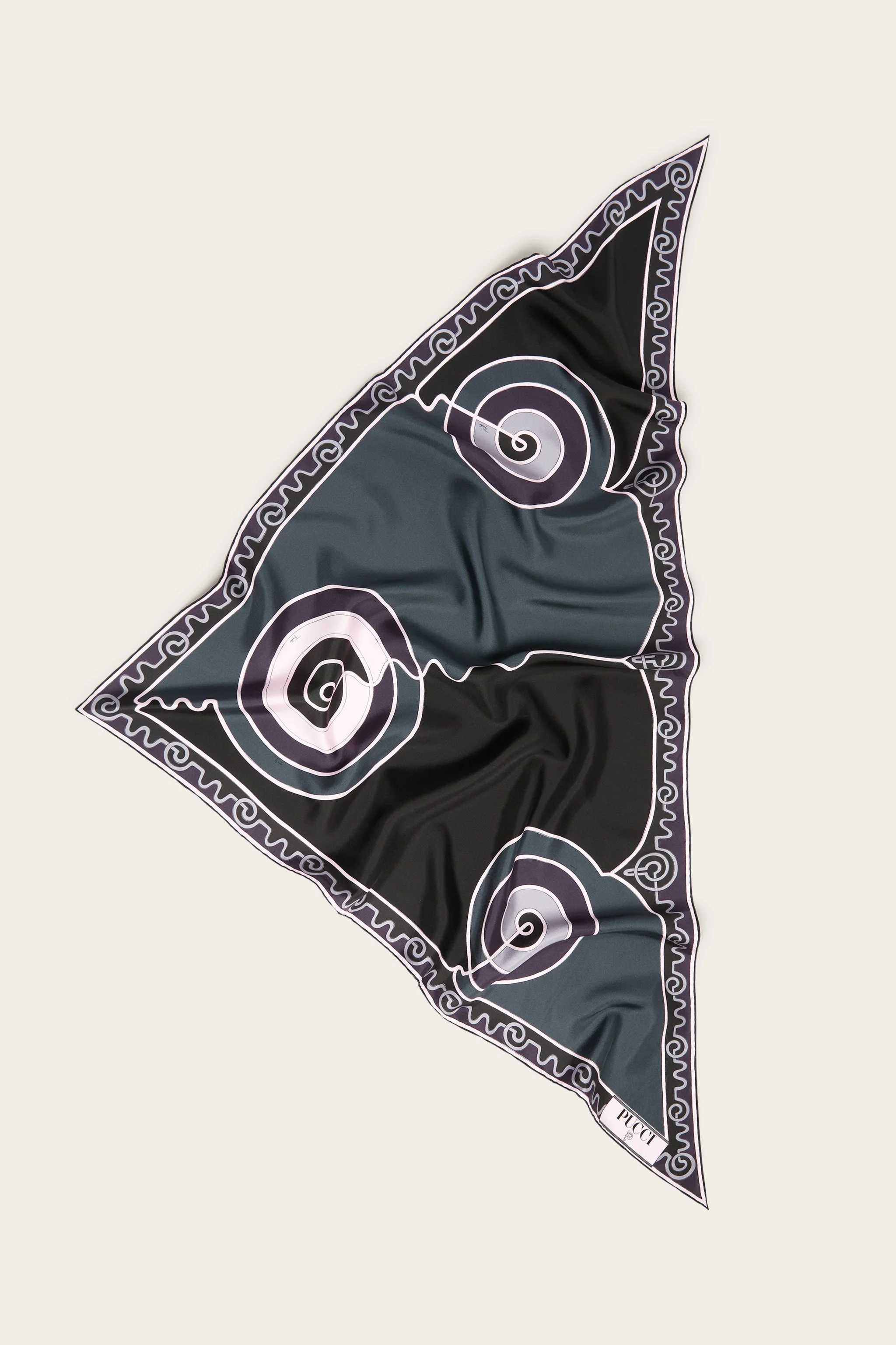 ASTRO PRINT TRIANGLE SILK SCARF - 1