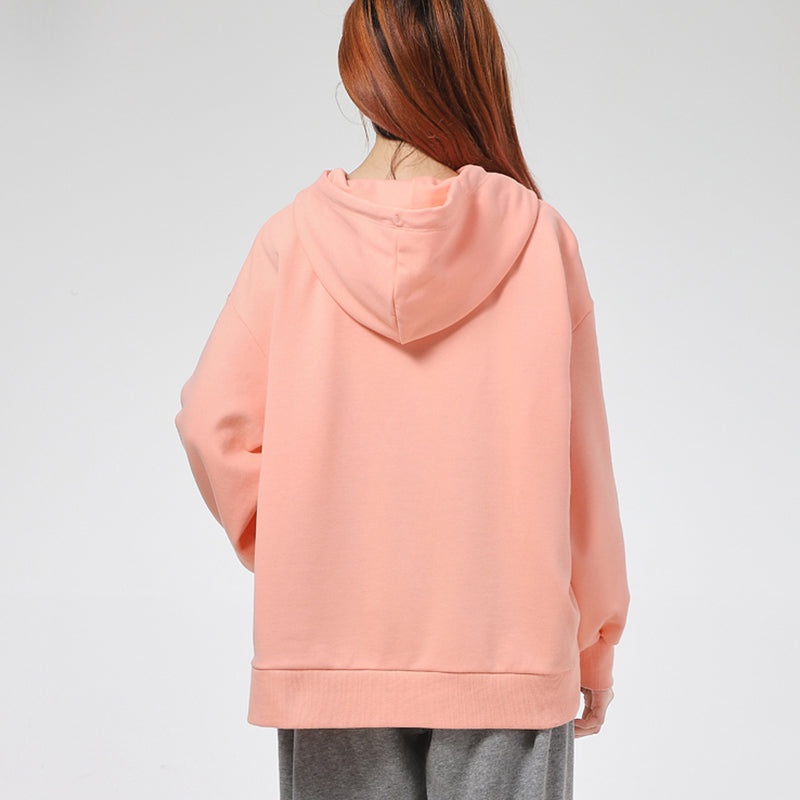 (WMNS) PUMA Classics Oversized Hoodie 'Pink White' 532283-26 - 4