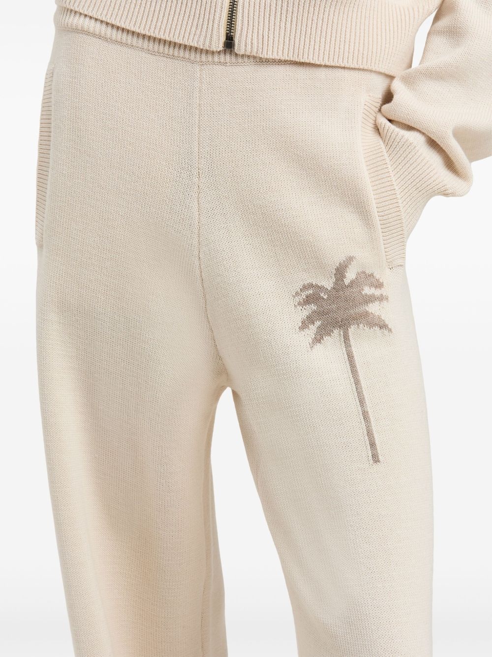 palm tree knitted trousers - 6