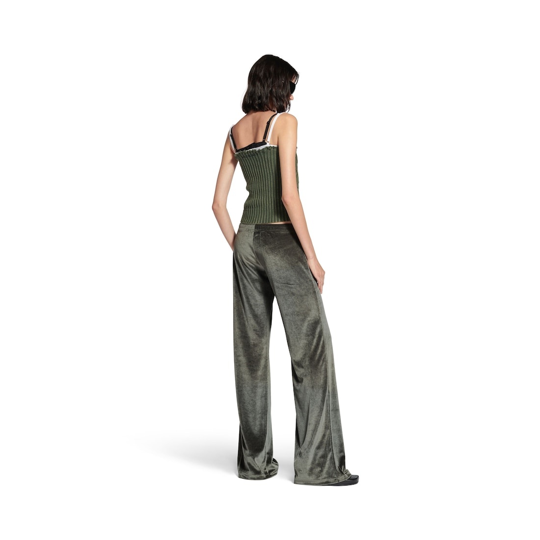 Women's Sweatpants in Khaki - 4