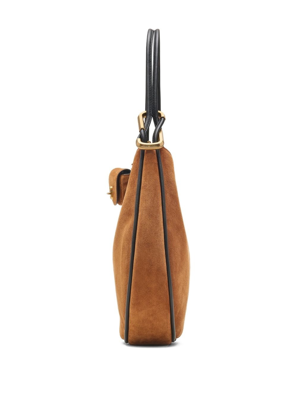 medium suede shoulder bag - 5