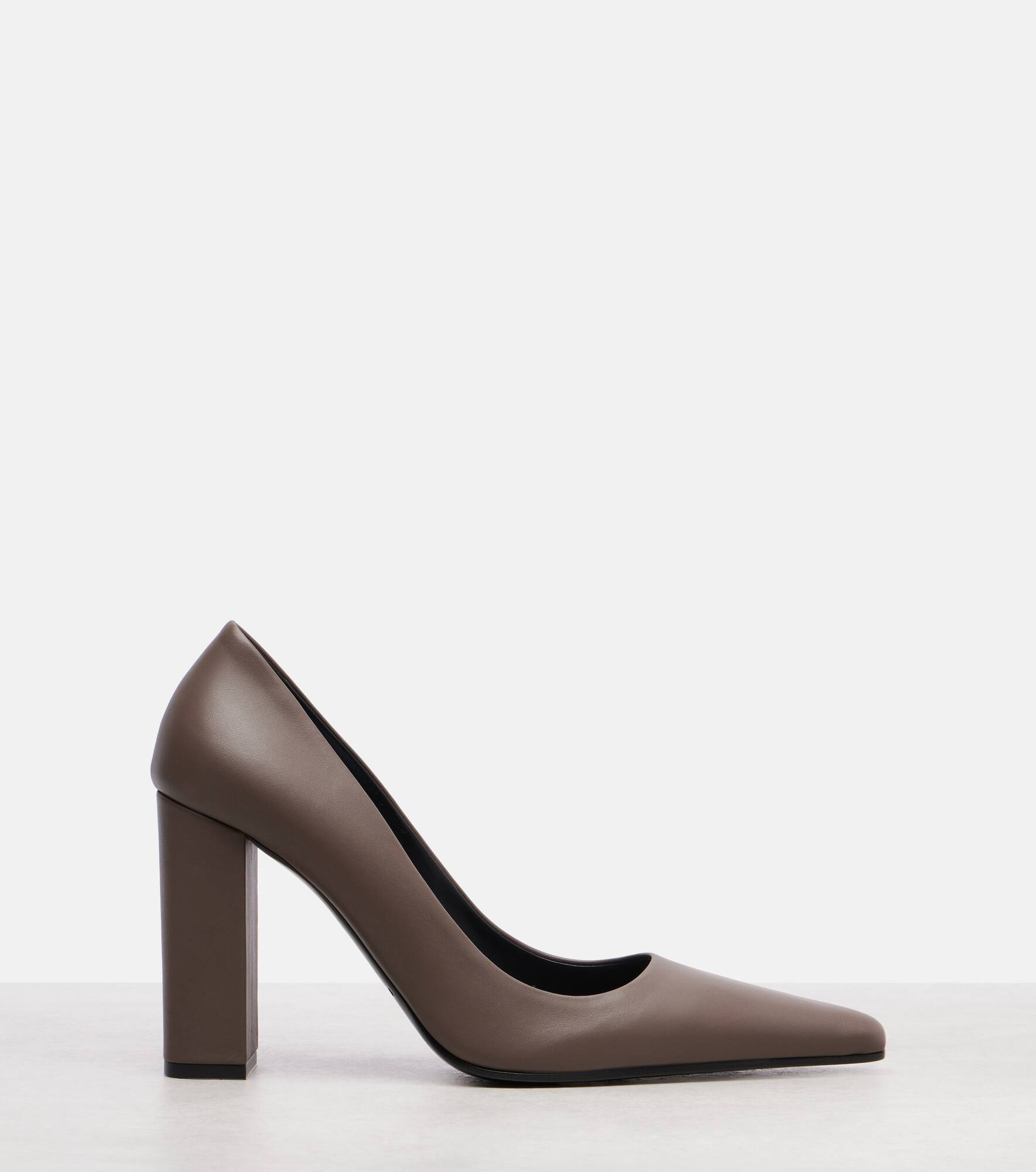 Pointy 90 leather pumps - 4