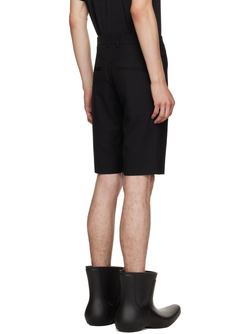 Black Slim-Fit Shorts - 3