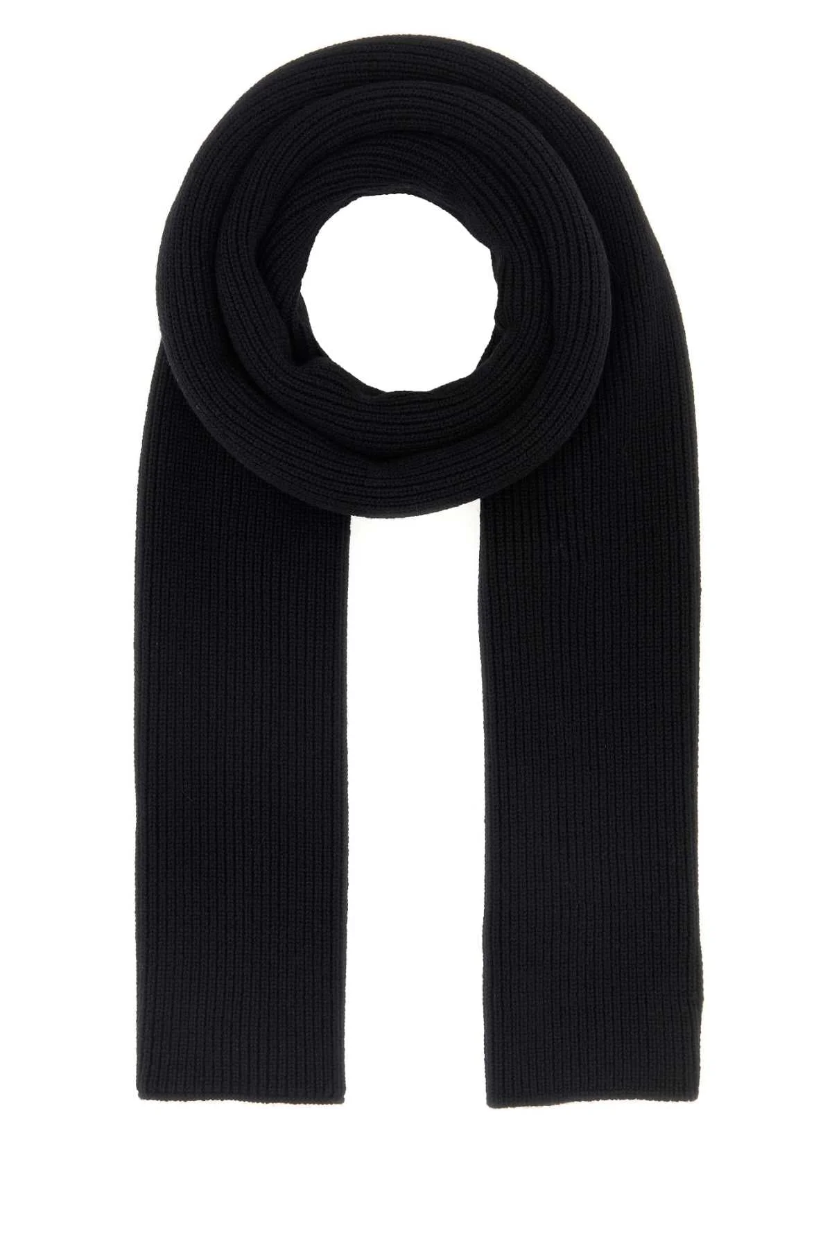Gucci Men Black Wool Scarf - 1