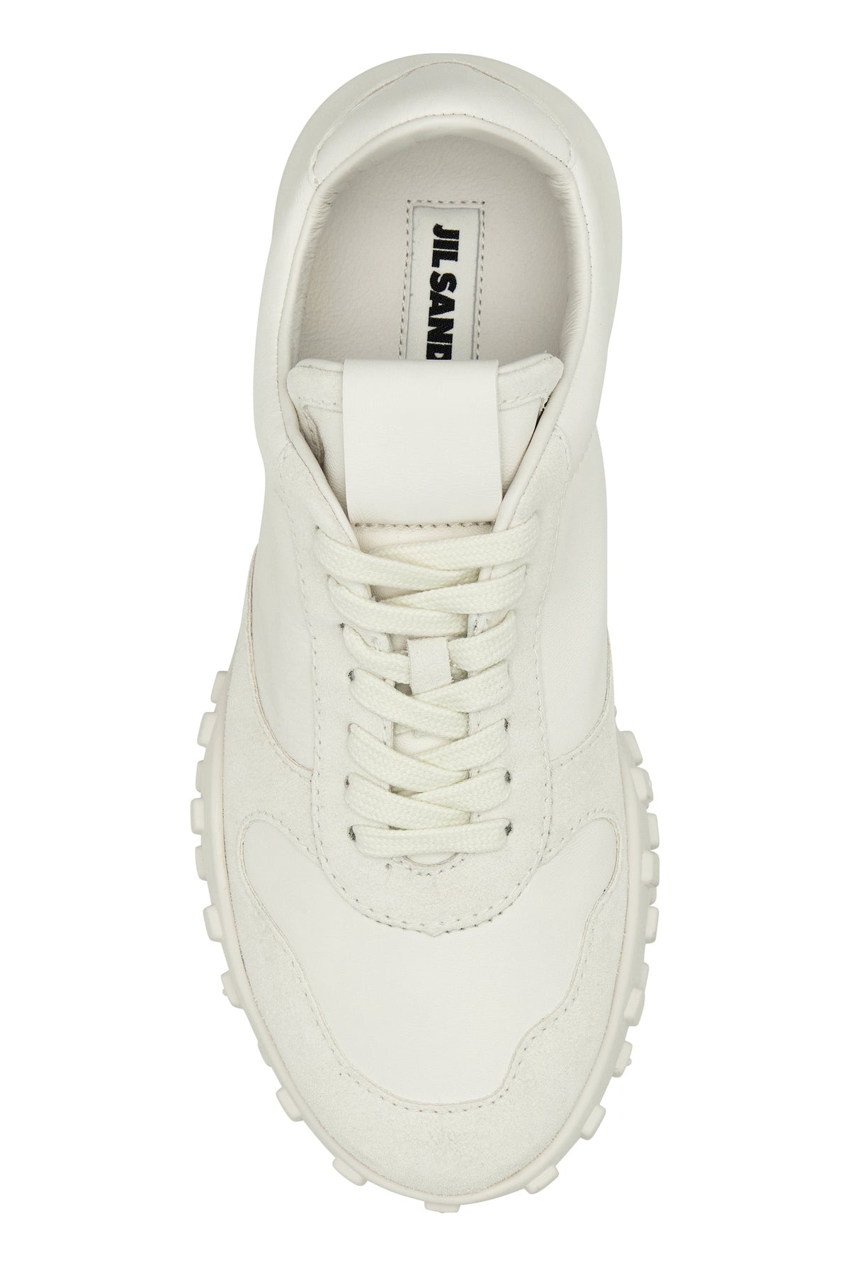 White leather and suede Moon sneakers - 4