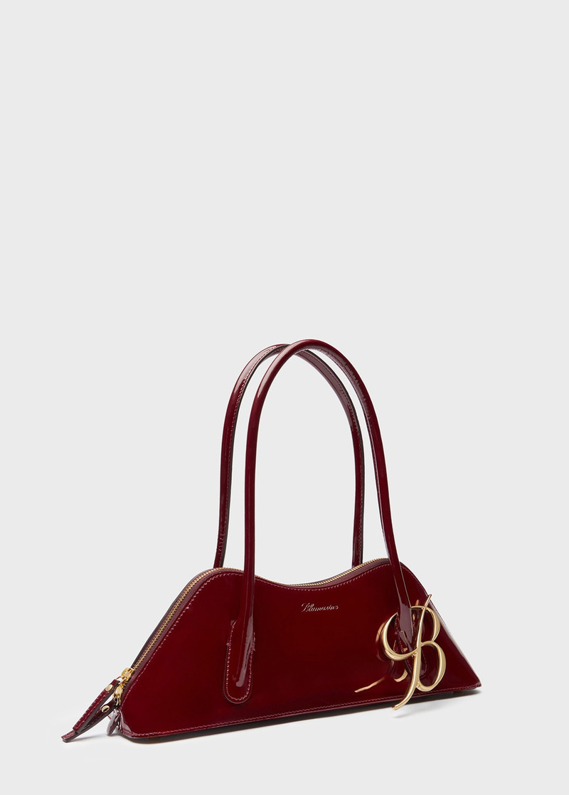 KISS ME REGULAR-SIZE BAG IN PATENT LEATHER WITH B MONOGRAM 2