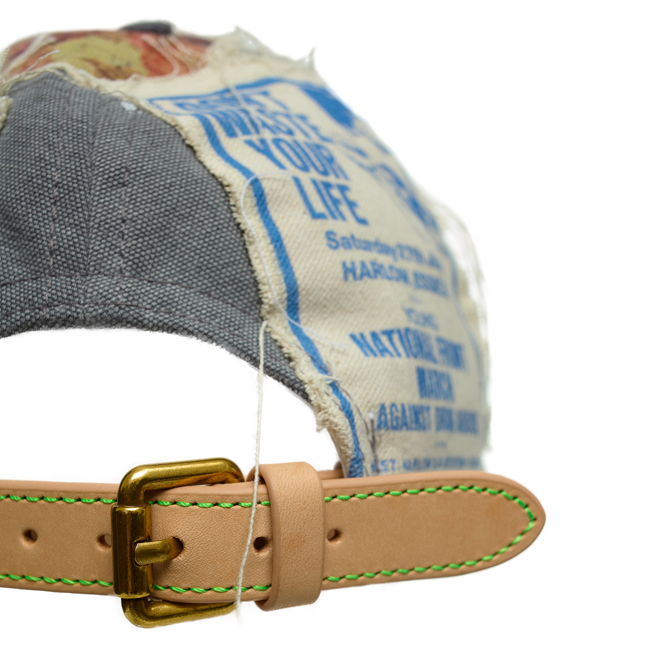 GREY CAP WITH PATCHES - 5