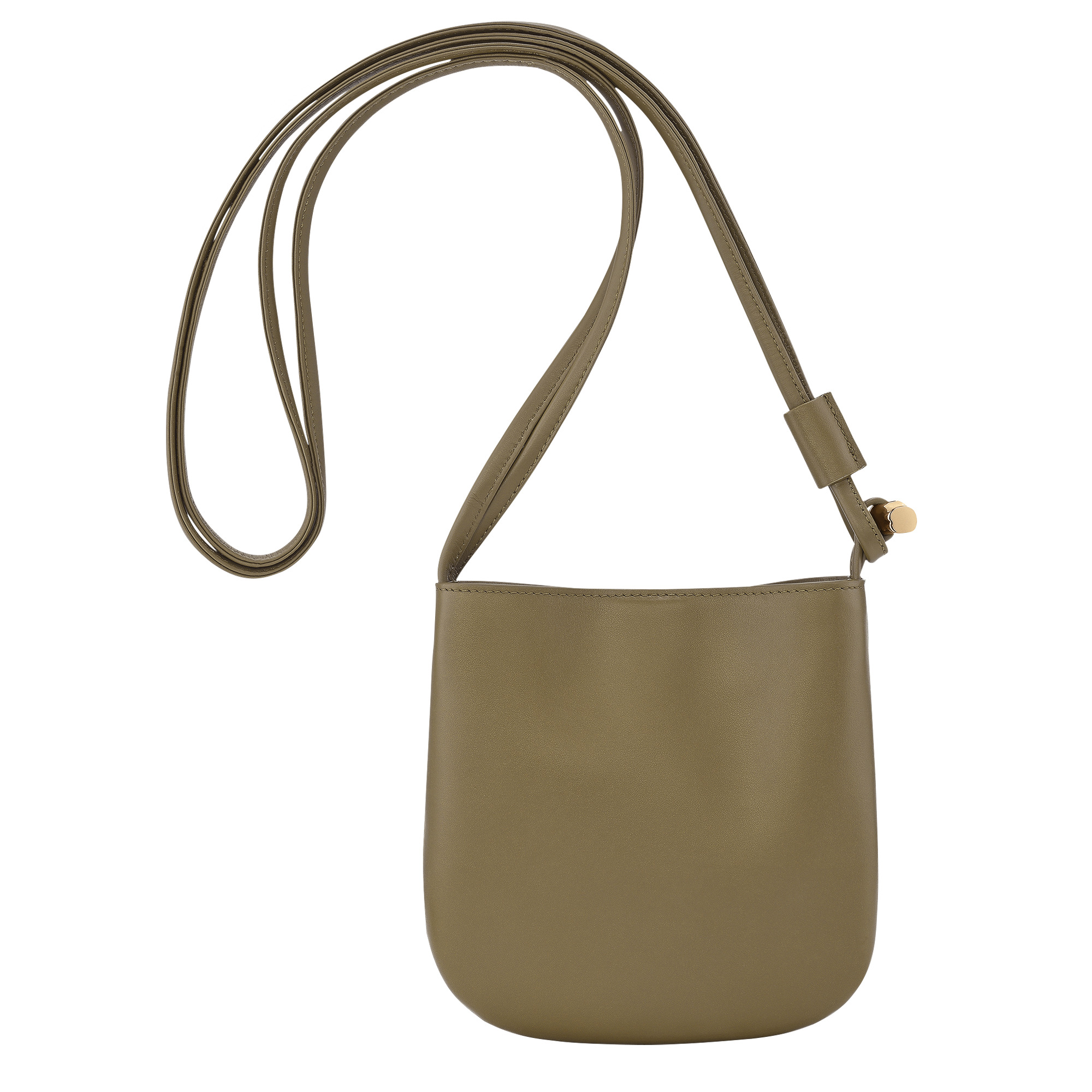 Le Roseau S Crossbody bag Olive - Leather - 4
