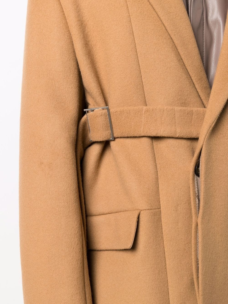 belted virgin wool-blend coat 5