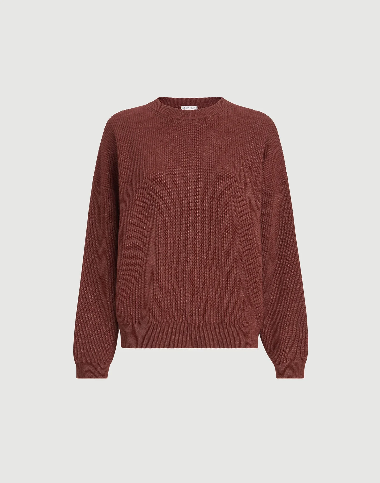 Sparkling cashmere English rib sweater - 1