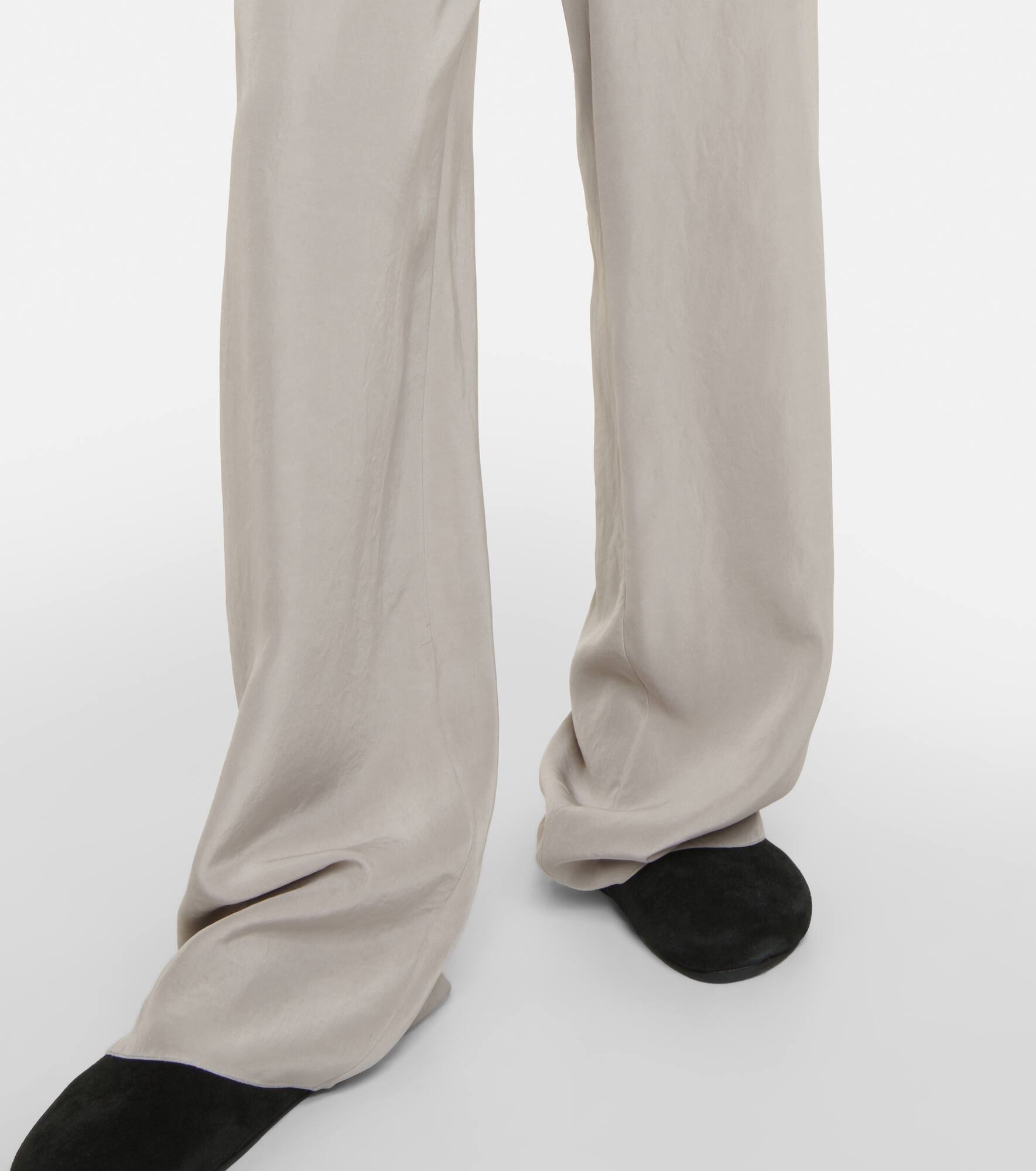 Jugi mid-rise silk wide-leg pants - 5