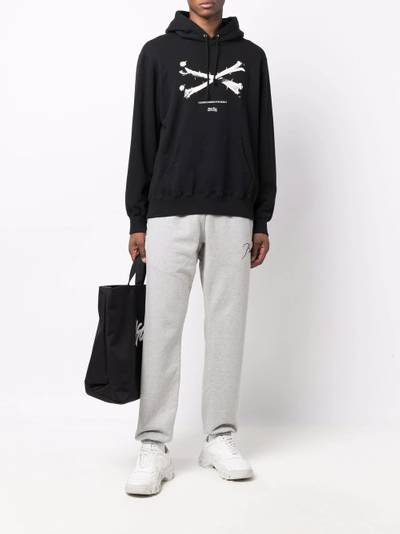 UNDERCOVER Bones print hoodie outlook