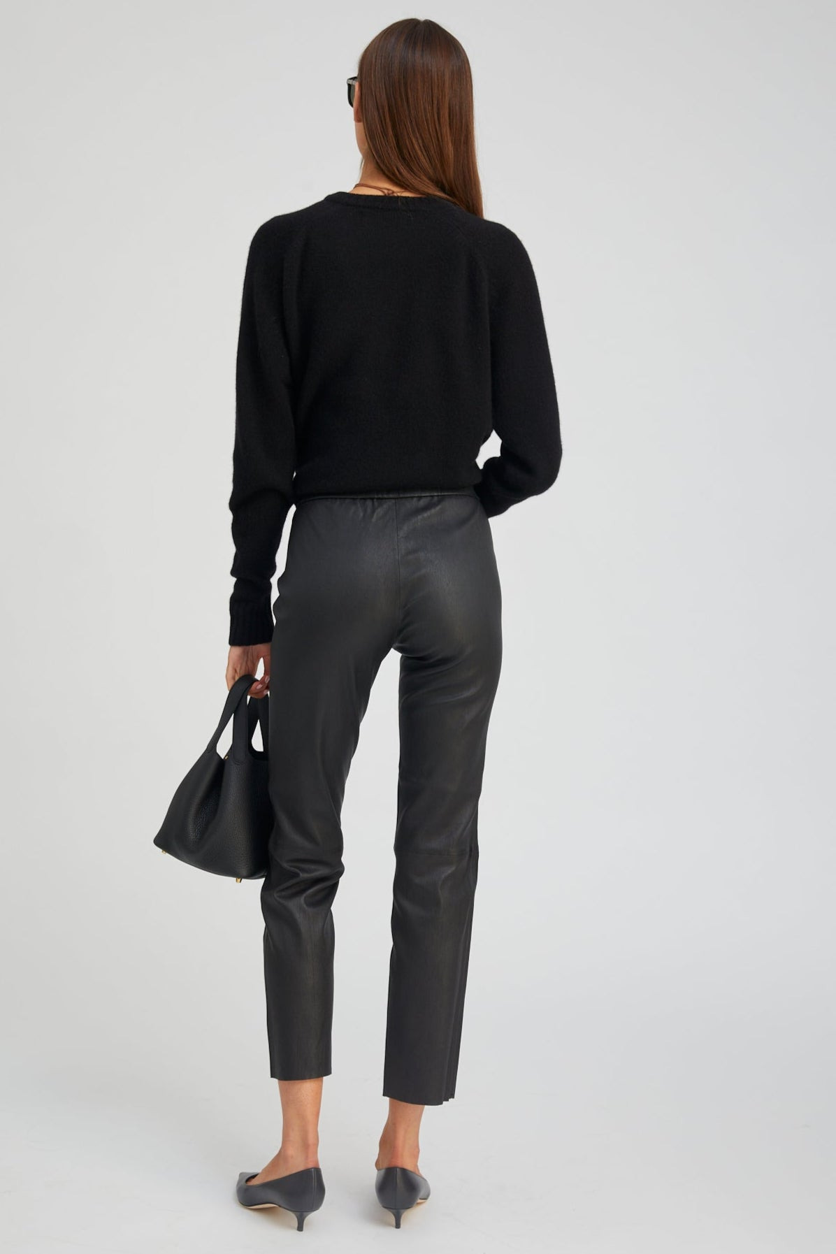 BLACK LEATHER SOPHIA PULL ON - 5