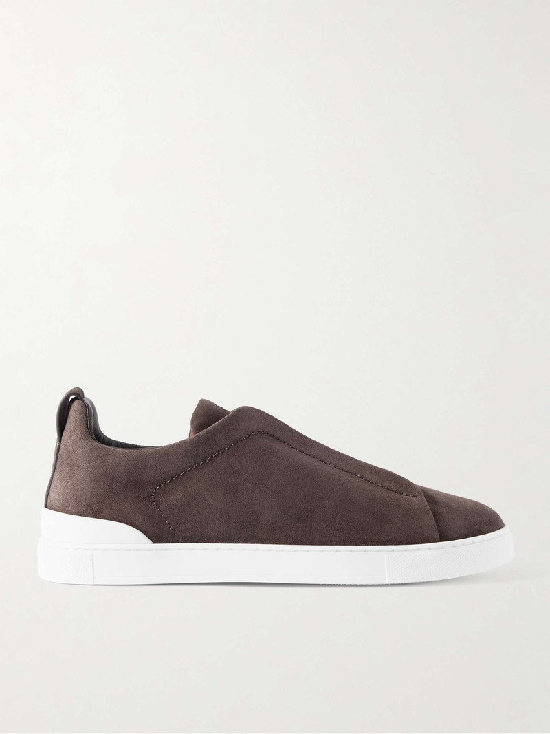 Triple Stitch Suede Sneakers 1