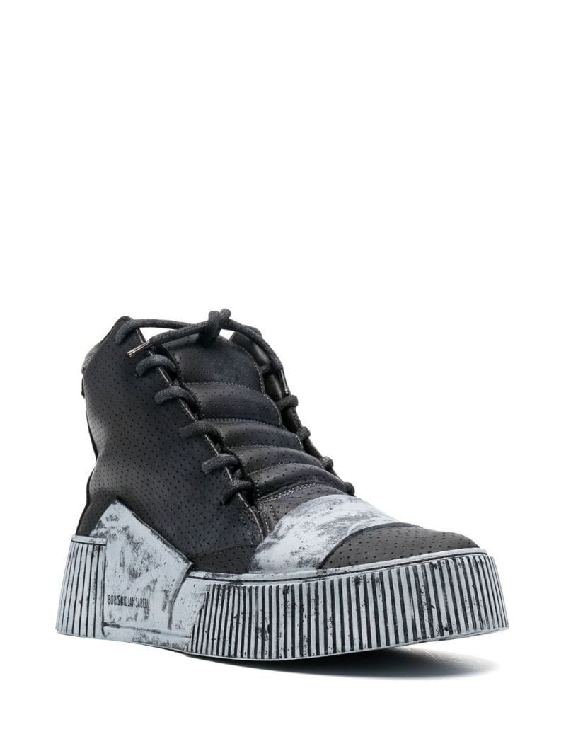 Boris Bidjan Saberi Bamba platform high-top sneakers outlook