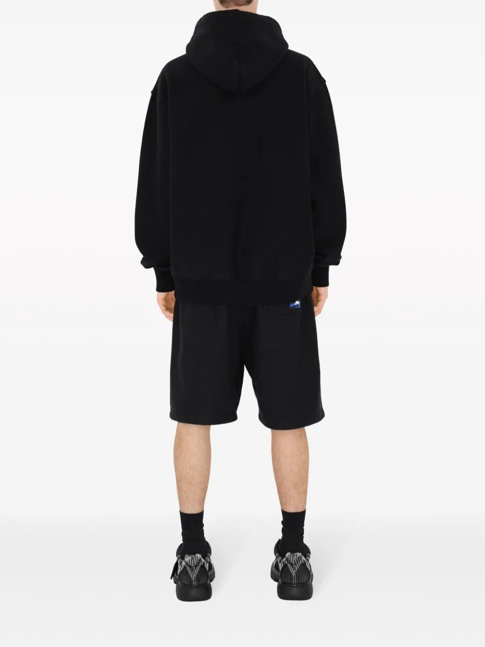 LOGO-APPLIQUÉ COTTON SHORTS - 3