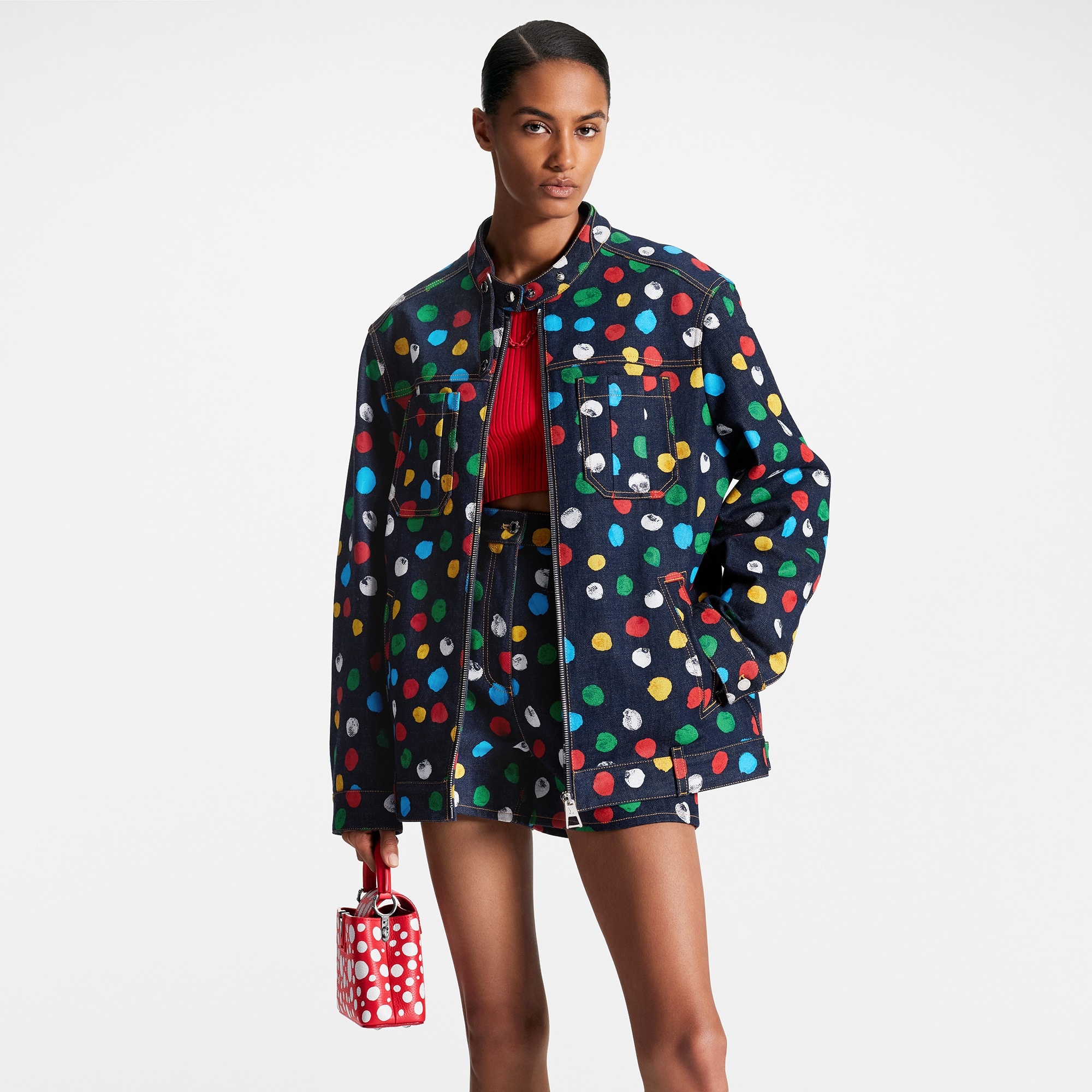 LV x YK Painted Dots Denim Jacket - 5