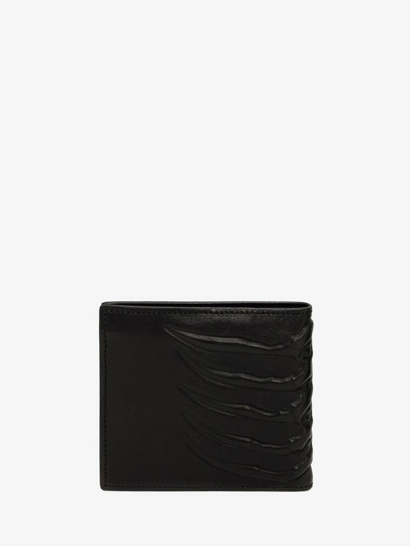 Men's Leather Billfold Wallet in Black - 3
