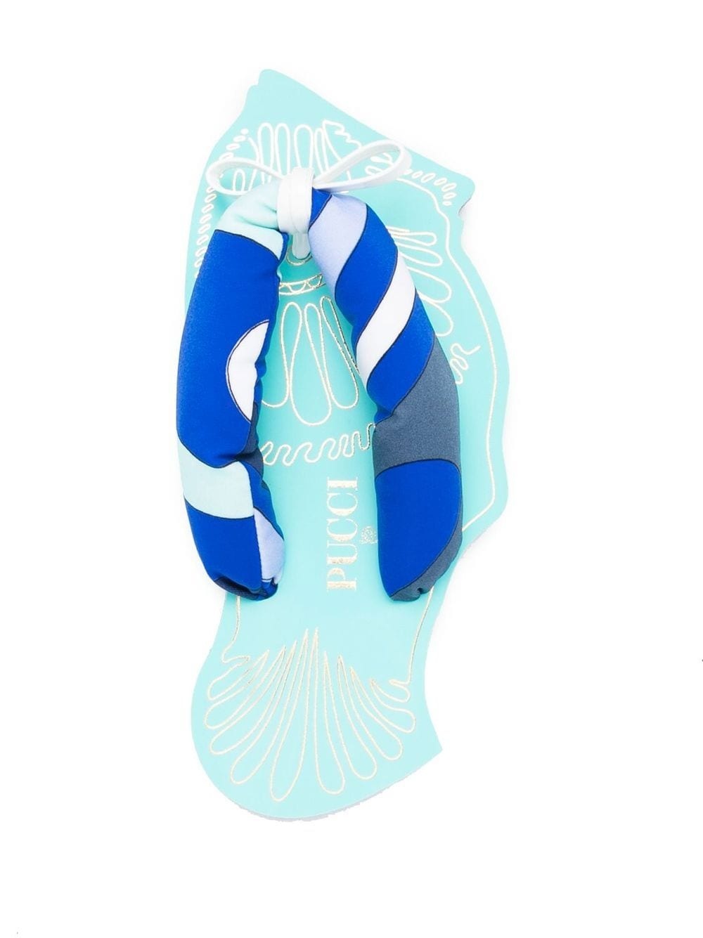 Marmo-print Scuba flip flops - 4